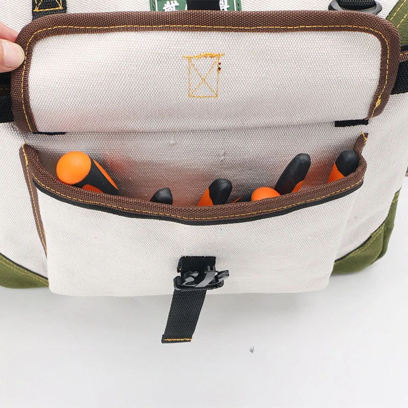 Thickened Electrician's Bag Toolkit Multifunctional Canvas Large Maintenance Wear-resistant Tool Bag