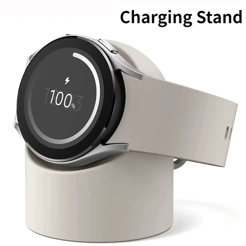 

Silicone Charging Stand Dock For Samsung Galaxy Watch 5 Pro Charger Stand Storage Seat For Samsung Galaxy 3 4 5 40mm 44mm 45mm