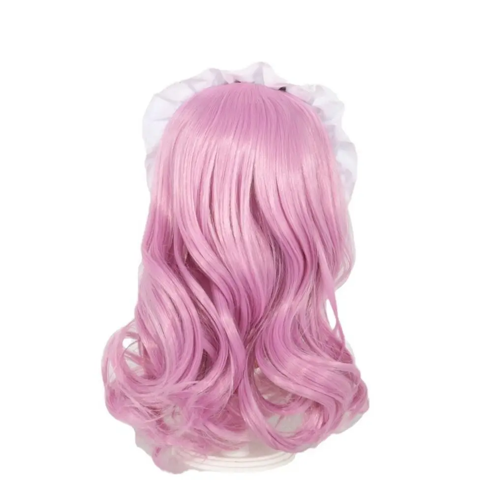 

Gradient Color 20cm Cotton Doll Wig Handcraft Sweet Plush Doll Long Curly Hair Wig Colorful Pink 20cm Cotton Doll Hair