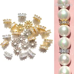 20pcs 8.6mm Square Zirconia Pave Wheel Spacers Rondelle Beads for Women Bracelet Necklaces Waist Jewelry Making Findings