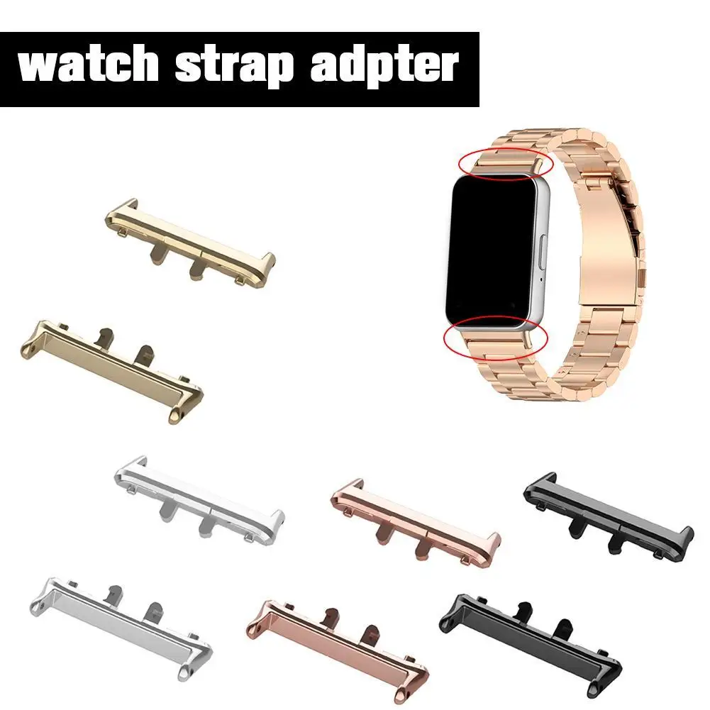 

1pc Adapter For Samsung Galaxy Fit 3 Watchband Strap Connector Bracelet 316L Stainless Steel Accessories Fit3 18MM Width