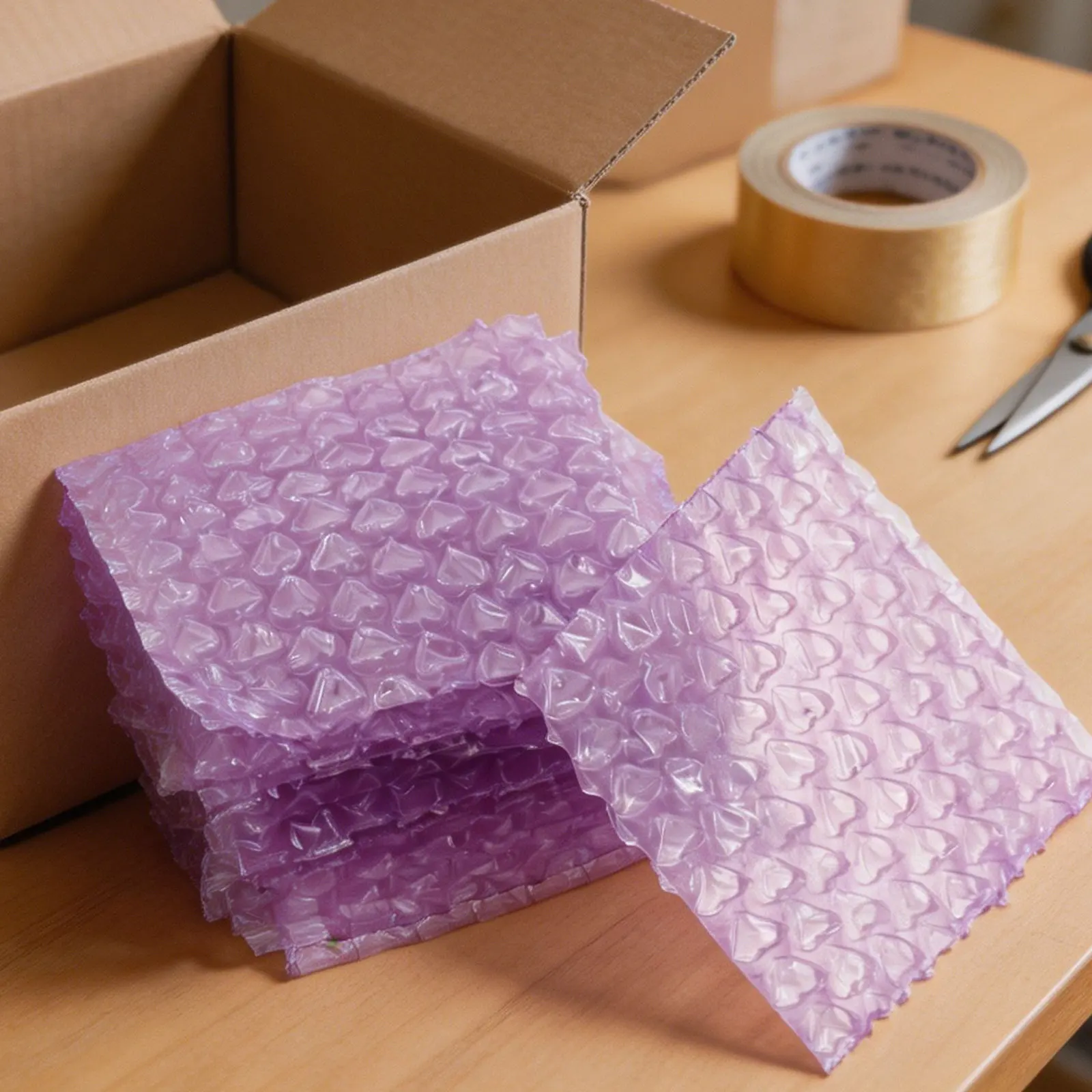 50Pcs Heart Shaped Bubble Mailers Thickened Bubble Pouches Protective Packing Bags Shock Absorption for Shipping Jewelry