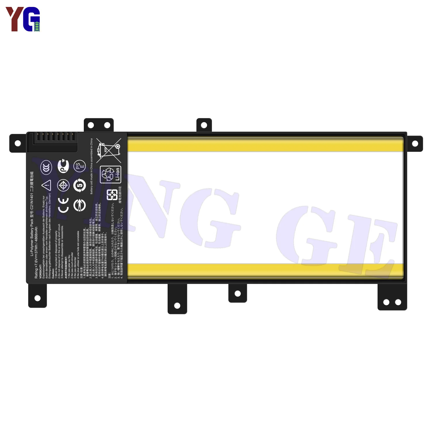 C21N1401 4800mAh Laptop Battery For ASUS W409L W419L K455L A455L R419L R455L X454L X455L F455L Y483L VM410L Replacement Battery