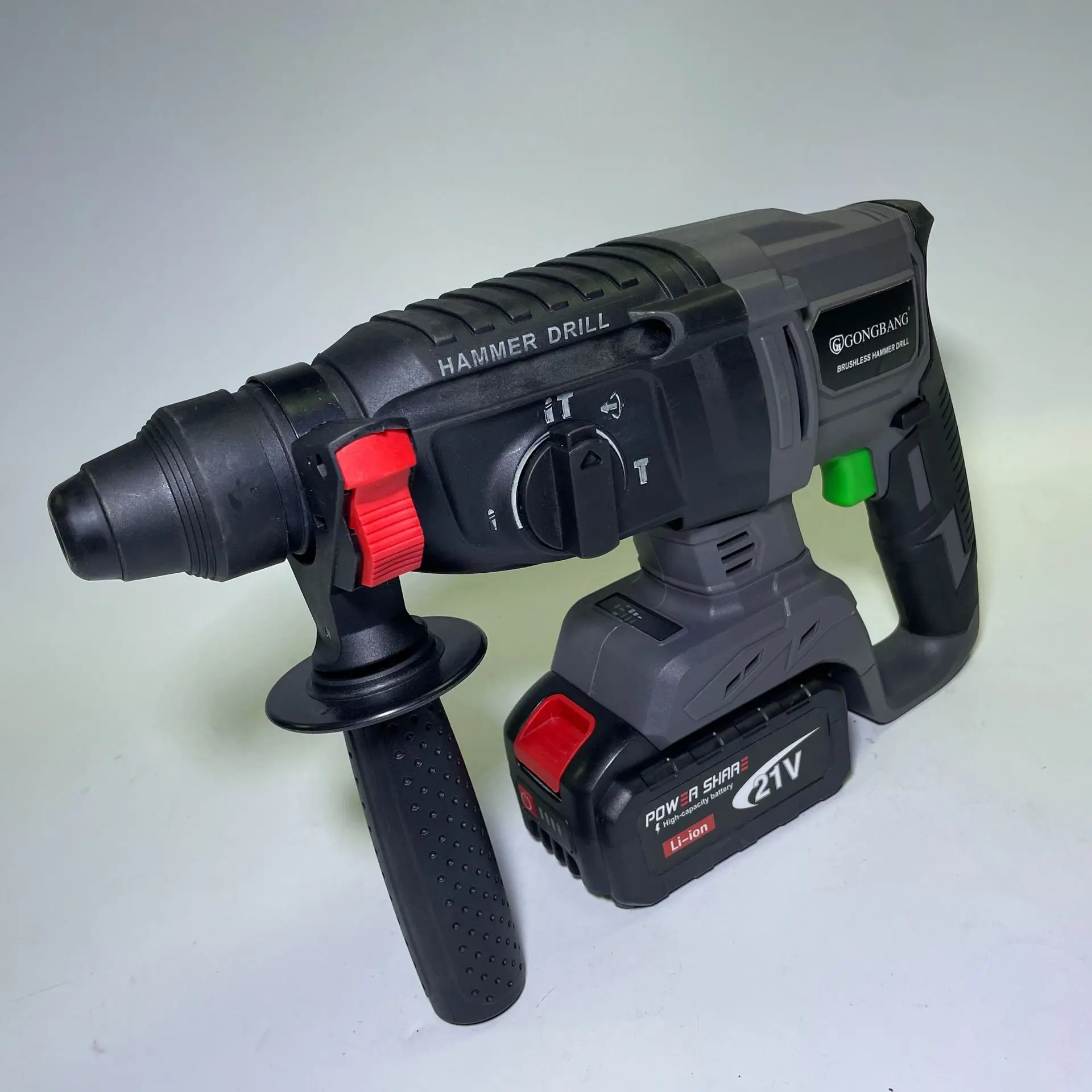 Lithium battery brushless tool 4-piece set 240910B (electric drill + angle grinder + electric hammer + electric wrench)