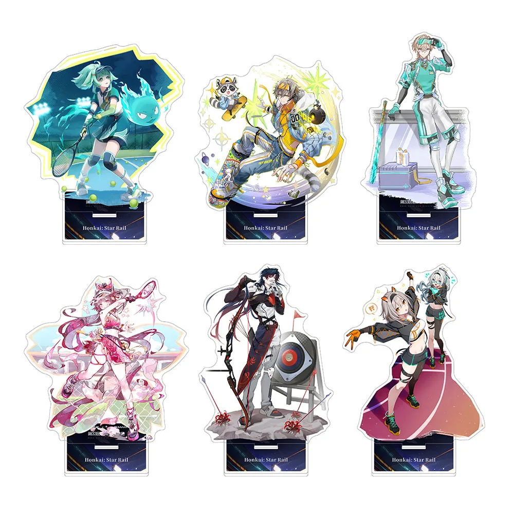 Game Anime Figures Acheron Aventurine Sparkle HuoHuo Acrylic Stand Model Desk Decor Cosplay Character Standing Sign Gift Display