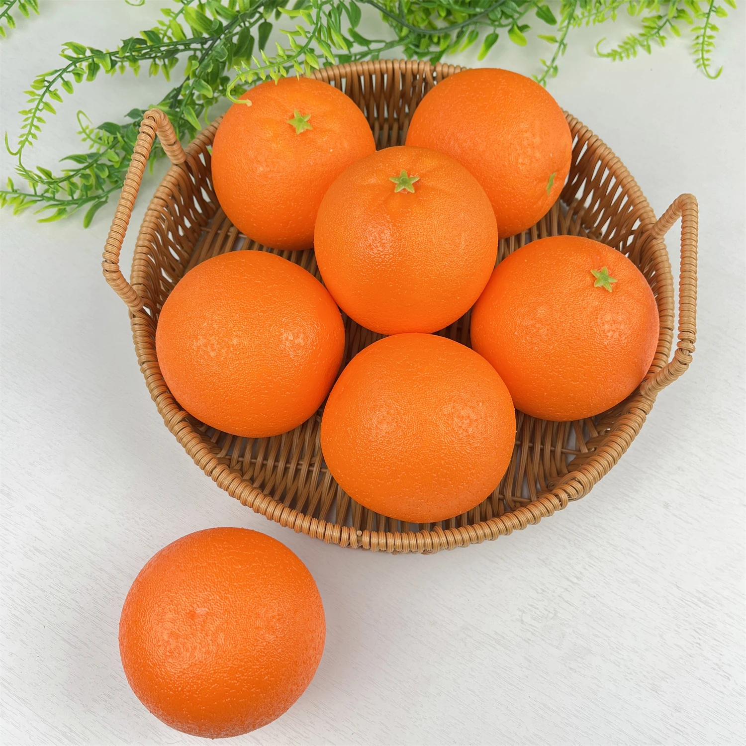 6 PCS, Simulation Oranges, Artificial Orange Models, Fake Fruit Home Furnishings, Restaurant Fruit Tray Decoration Photography