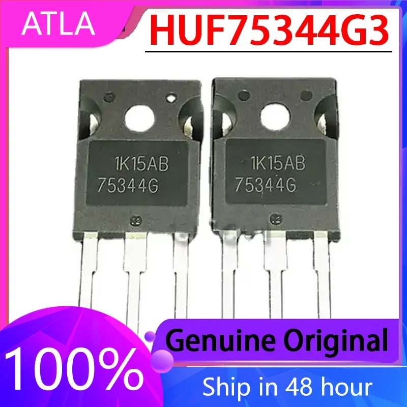 2PCS New 75344G HUF75344G3 TO-247 MOS FET 75A/55V