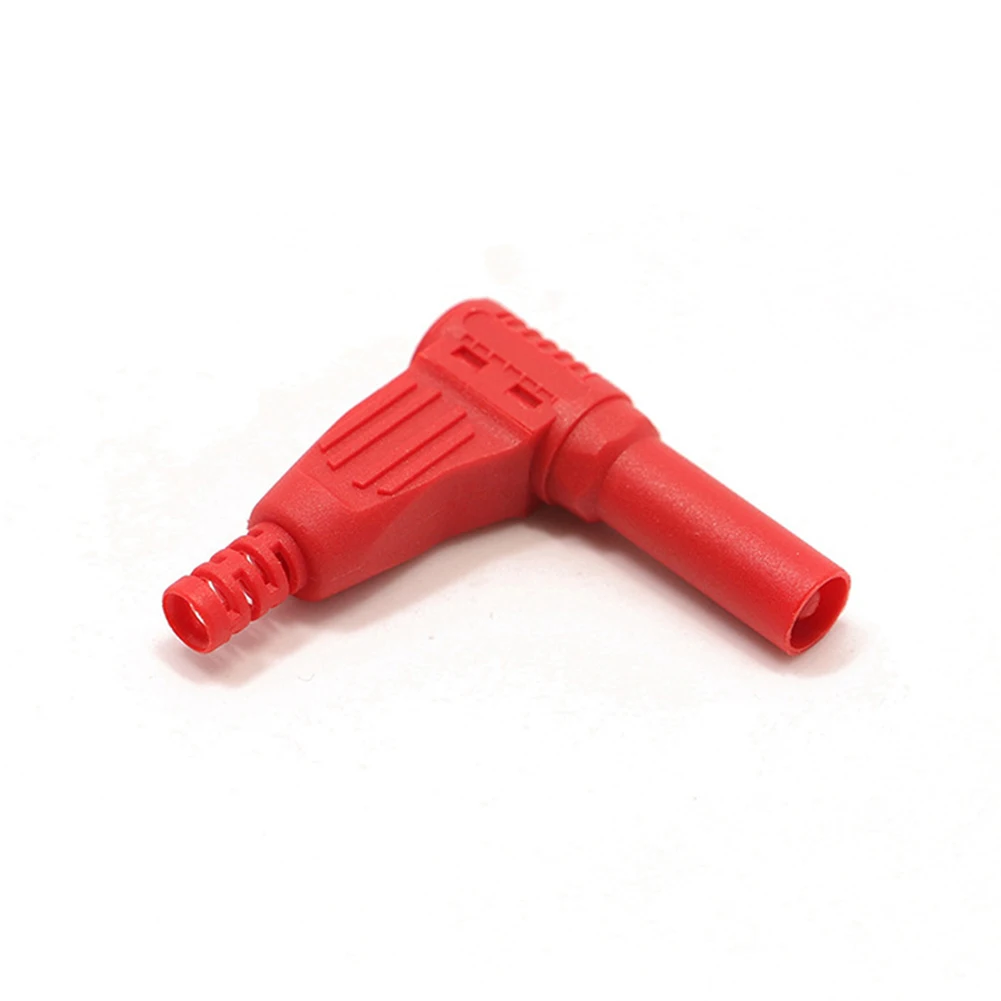 4mm Banana for male Connector 90 Degree Straight Corners High Pressure Pure Copper Nickel Plating (2 Pack)  4mm