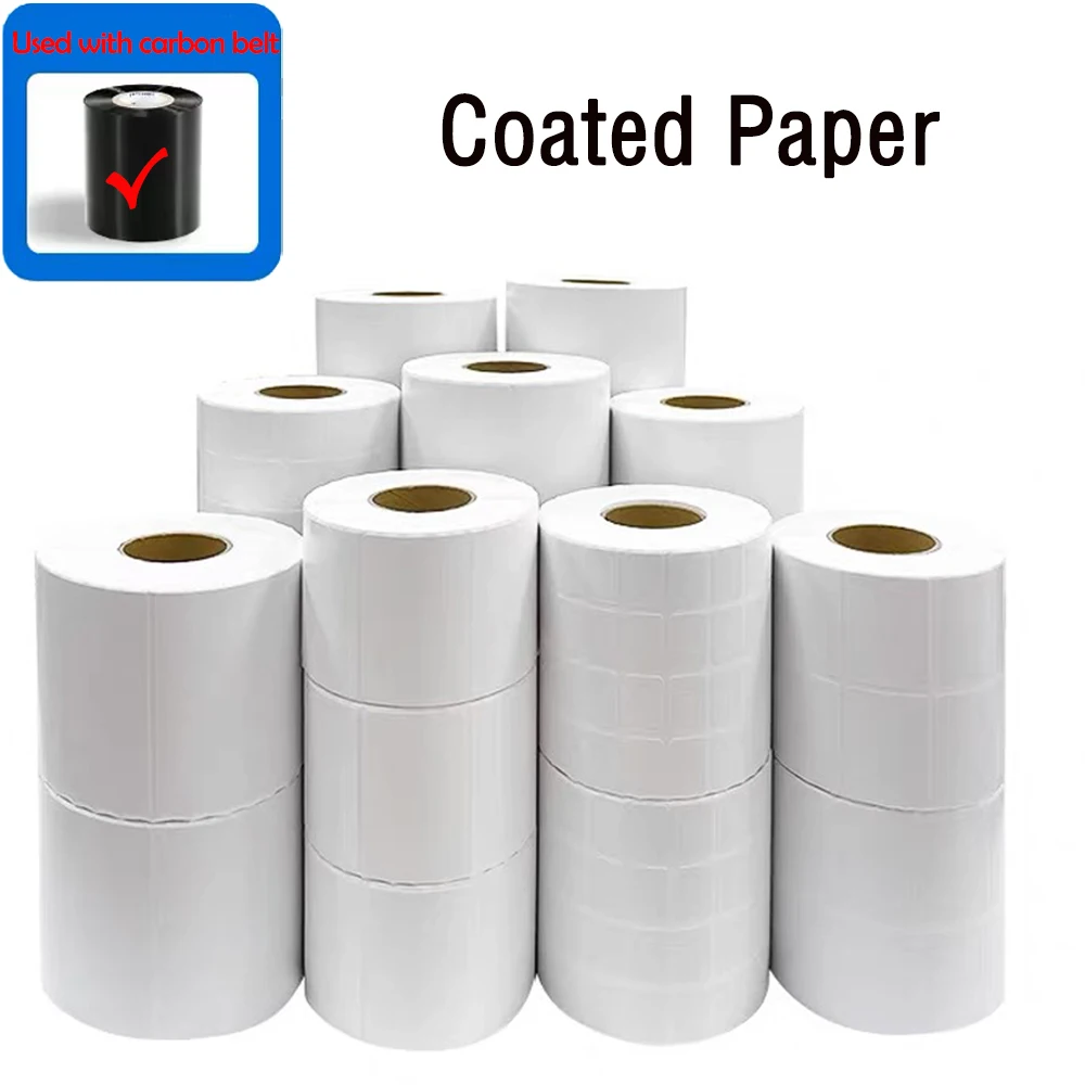 

Coated Paper Self-adhesive Shiping Label Barcode Label Paper Tag Sticker Used with Carbon Belts