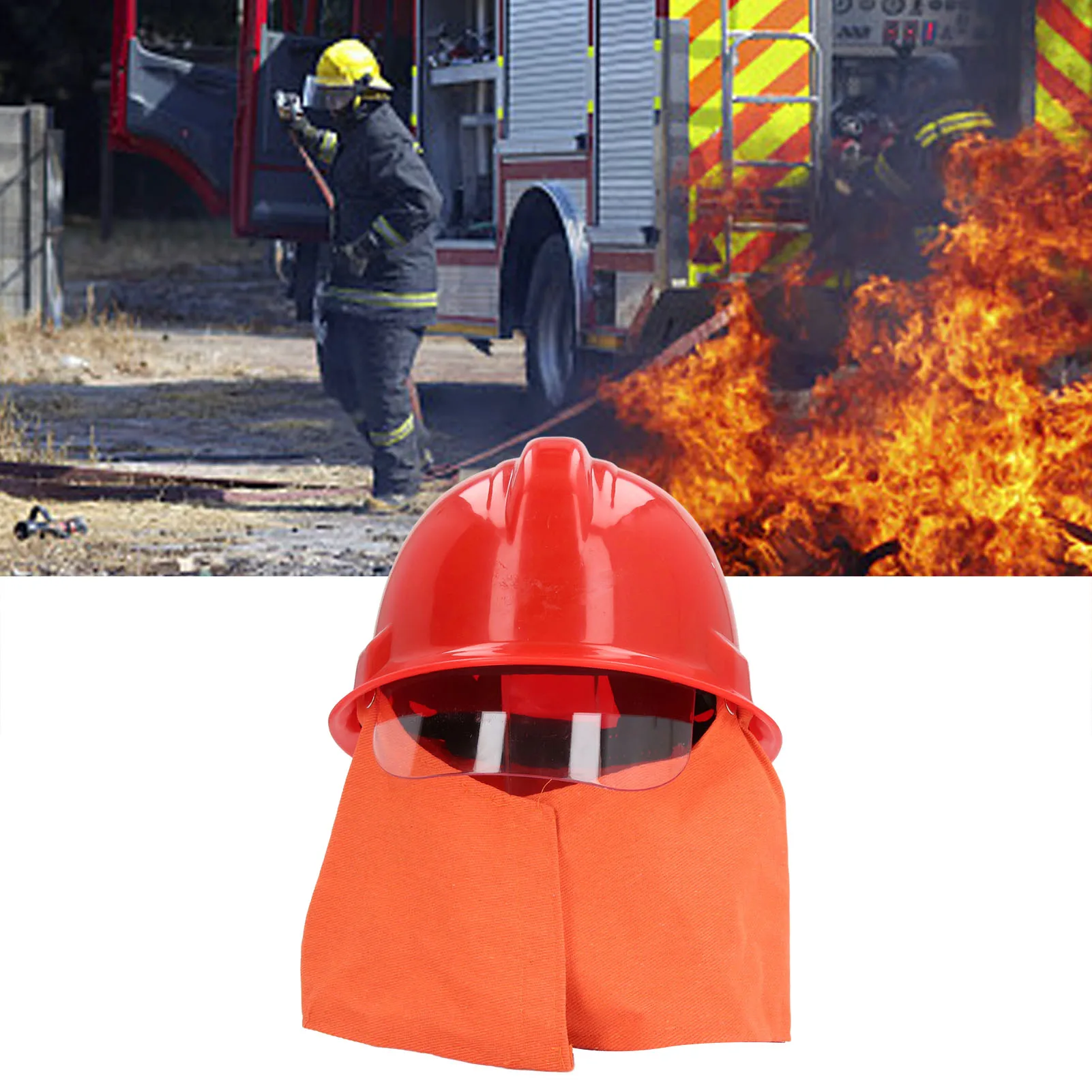 ZK40 Firefighter Helmet Shock Resistance Emergency Rescue Safety Helmet with Fire Resistant Thermal Insulation Layer