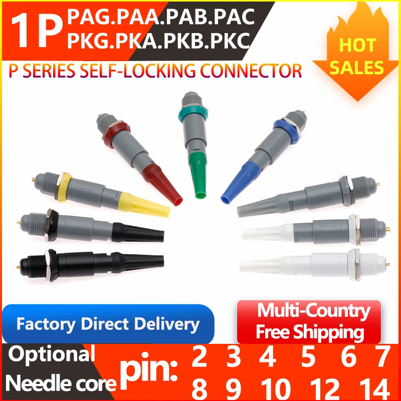 1P Pag Paa Pab Pac Medical Plastic Plug Push-Pull Self-Locking Connector With S…