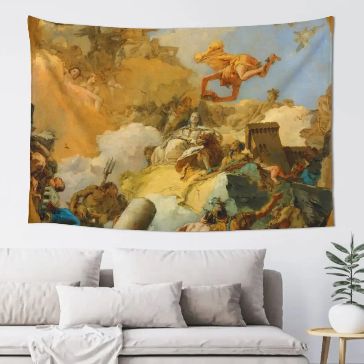 The Apotheosis of the Spanish Monarchy by Giovanni Battista Tiepolo Tapestry Home Supplies Room Decorations Tapestry