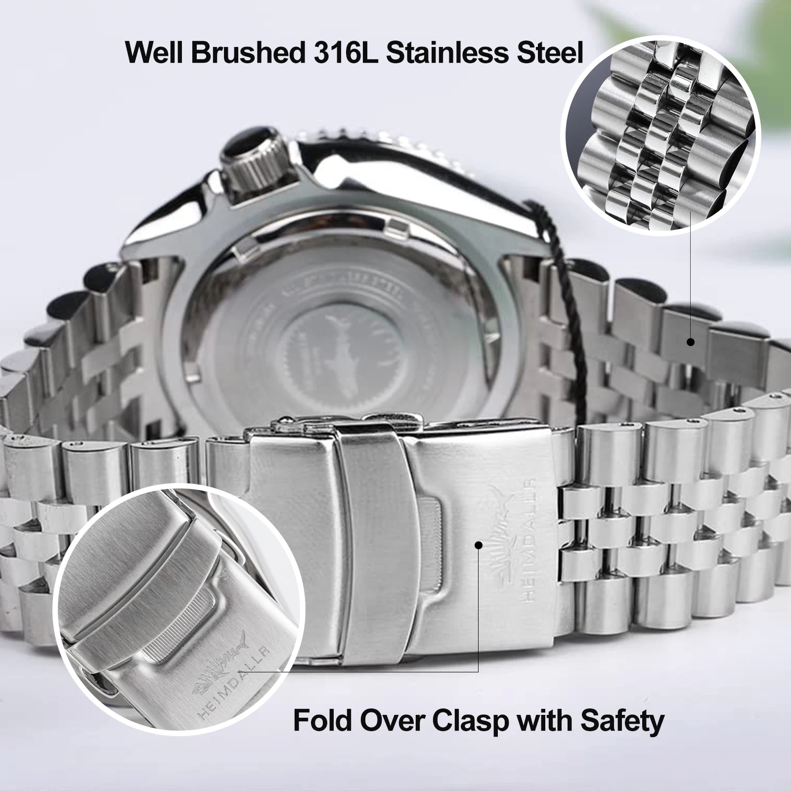 HEIMDALLR Skx007 Men Watch NH36 Movement Sharkey Ceramic Bezel 200M Waterproof Sapphire Automatic Mechanical Dive Watch for Men