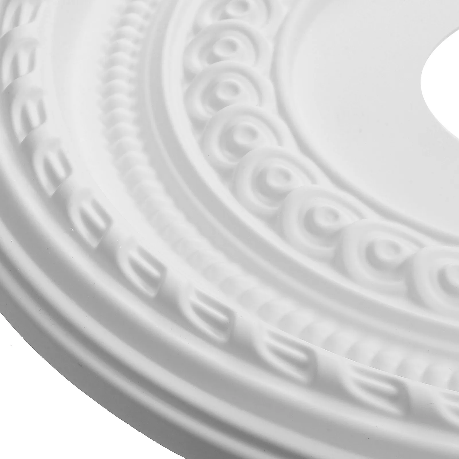 

PU Ceiling Medallion Decorative Ceiling Light Cover Plate for Home Office Chandelier Mounting Plate Water Drop Style