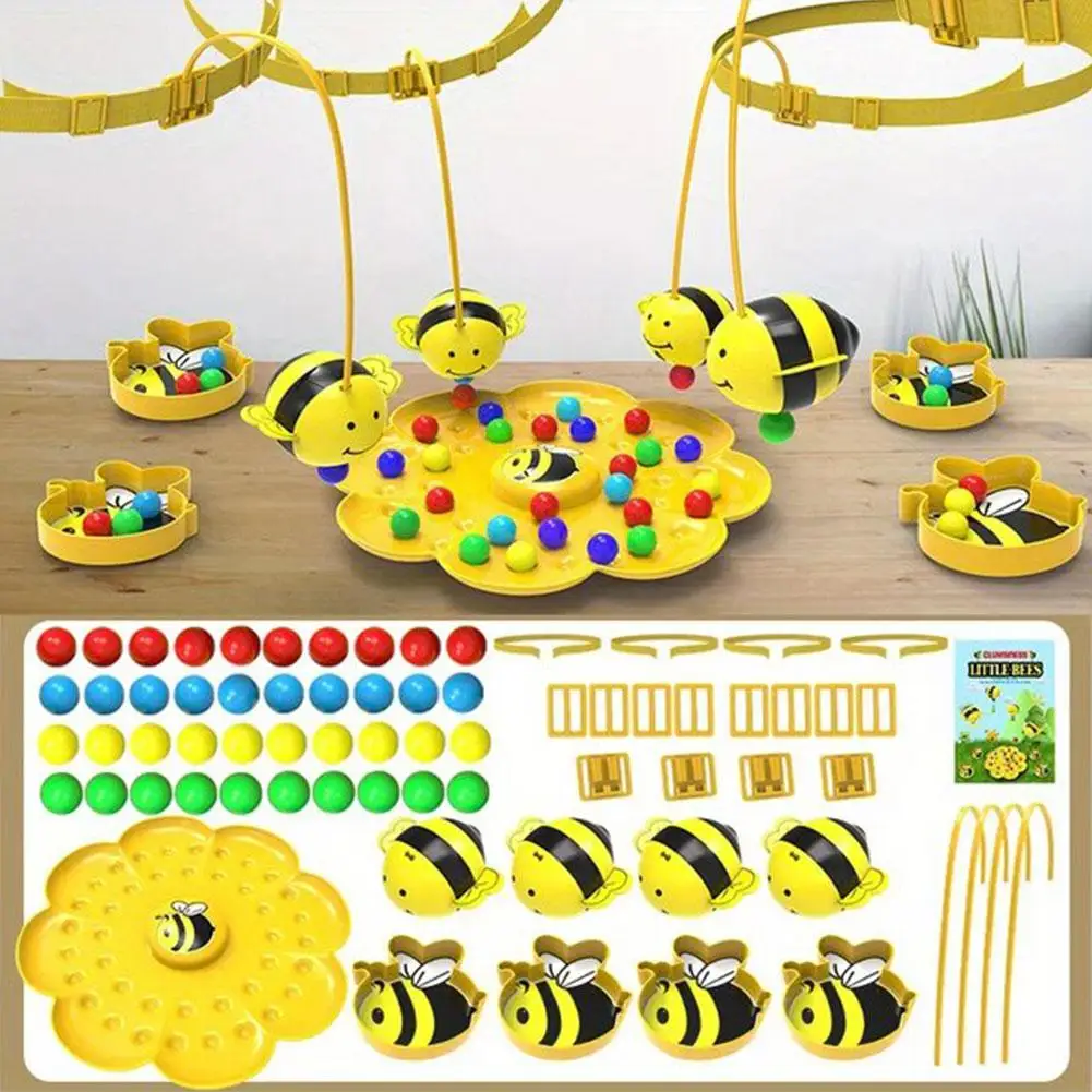 Little Bumblebee Board Game Puzzle Fishing Toy Interactive Educational Toys For Kids Christmas Gift Family Multi-functional