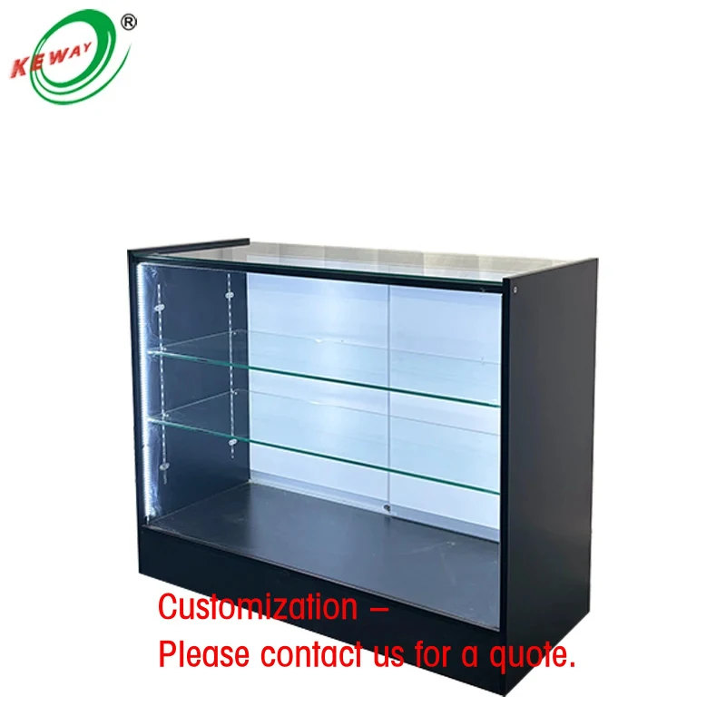 custom.Modern Retail Glass Display Cabinet with LED Lighting Shop