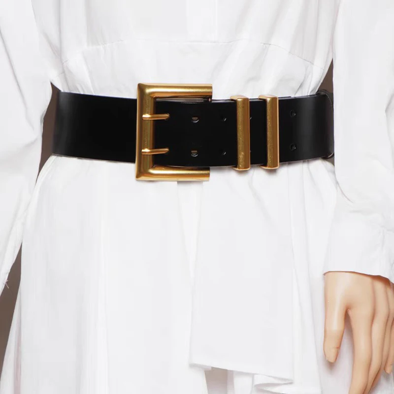 Vintage-Mode-Gürtel für Damen, breiter, vielseitig kombinierbarer Dekorationsgürtel für Mantel und Rock, passgenauer, personalisierter Gürtel für die Taille. – Detail 1