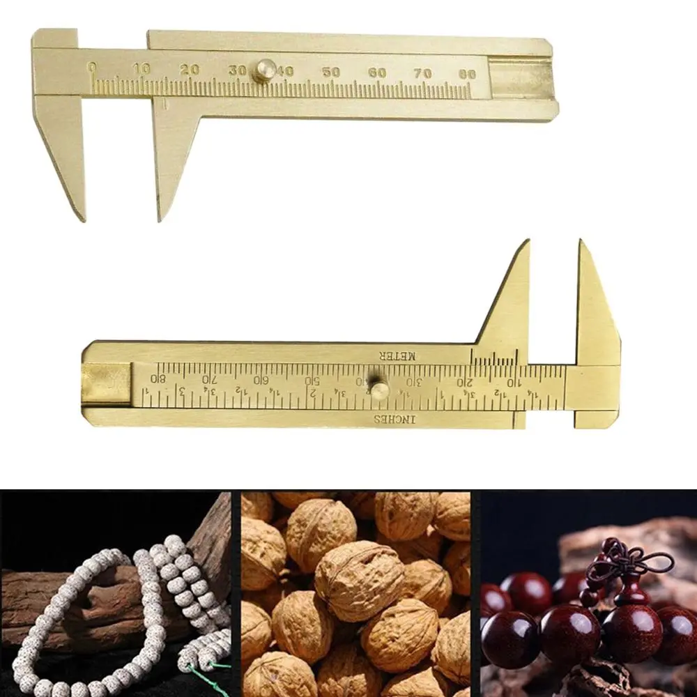 

Retro Vernier Caliper Sliding Vernier Caliper Tool Ruler Sliding Gauge Brass Vernier Caliper Brass Ruler