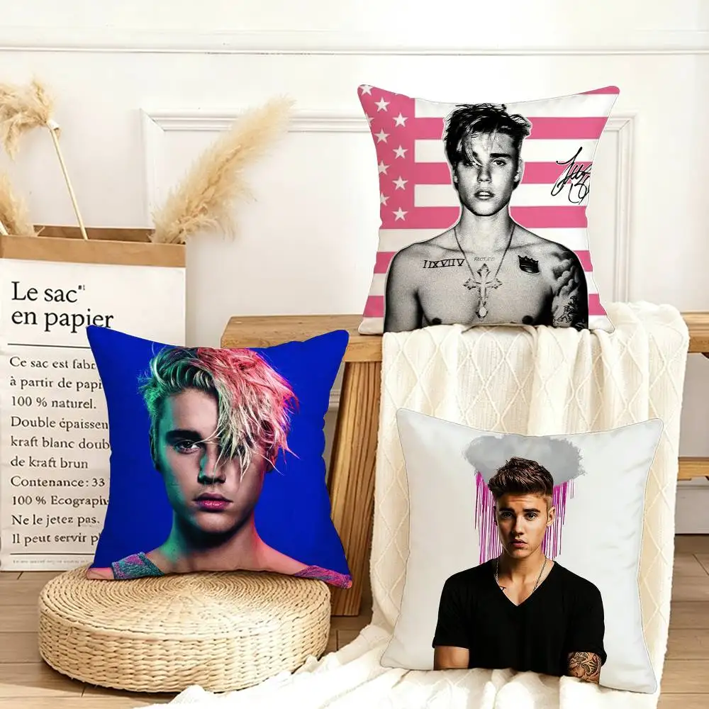

2026 Singer J-Justin Biebers Various Sizes Square Pillow Case For Car Home Bedchamber Decor