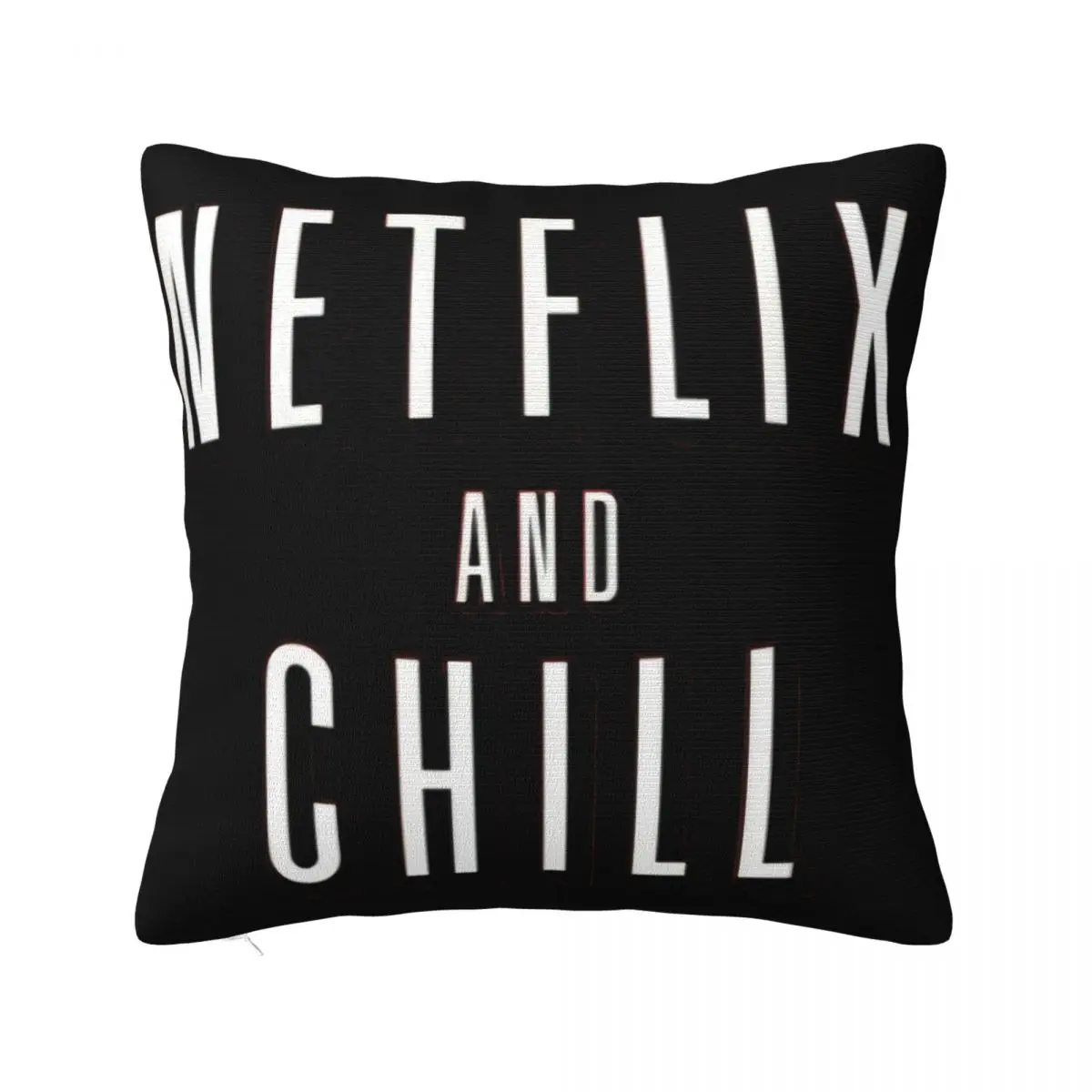 Netflix And Chill Red Internet Slang Funny Partner Men Women Unisex Case 420 Women Men Pillow Case