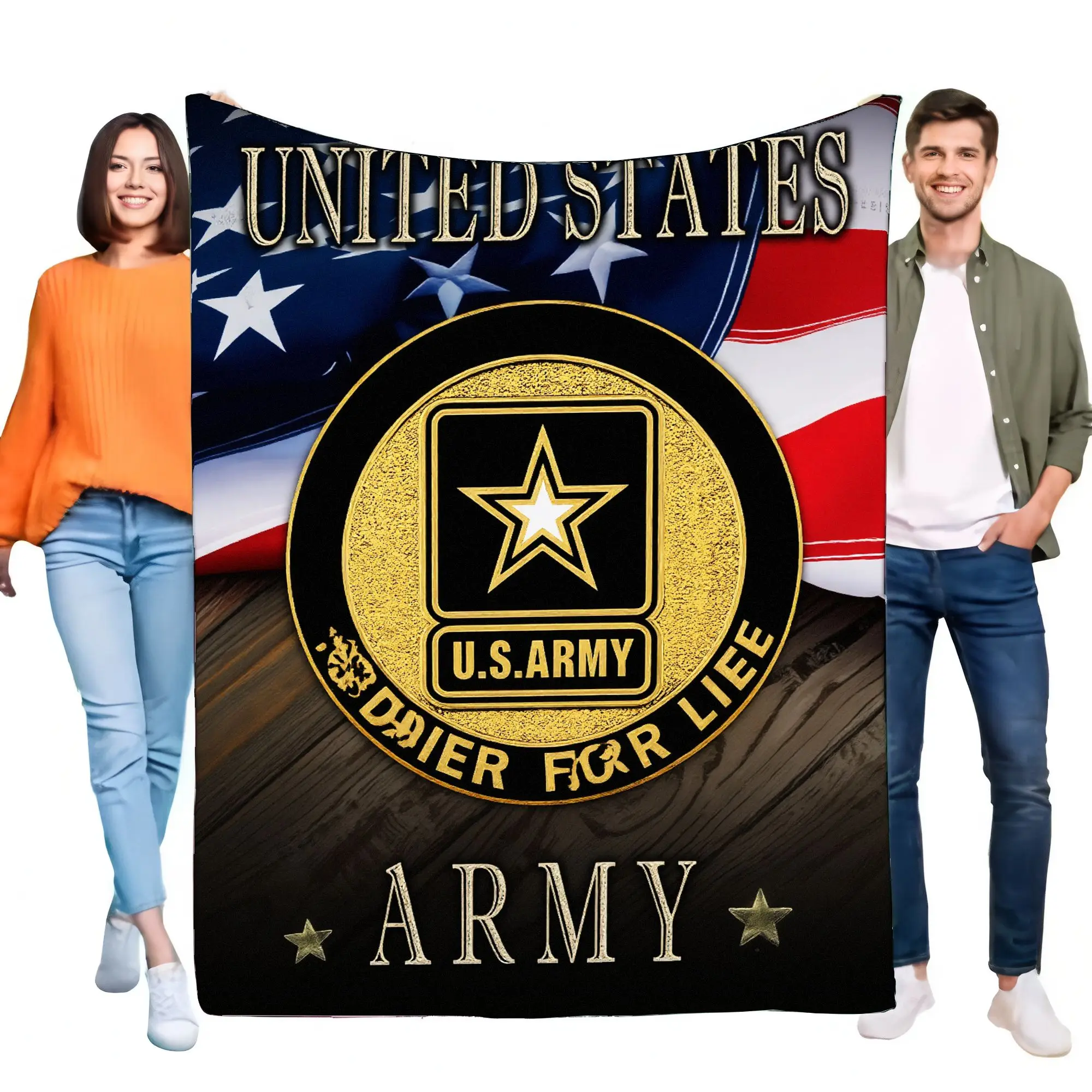 Us Army Flag Blanke…