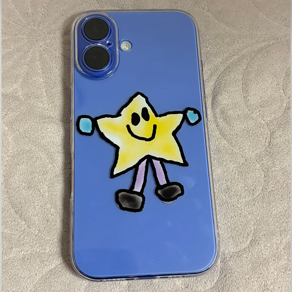 Cute Graffiti Drawing Phone Case For Samsung Galaxy S26 S25 S24 S23 S22 S21 S20 FE Note20 Note10 Edge Plus Ultra Lite 5G Clear #5