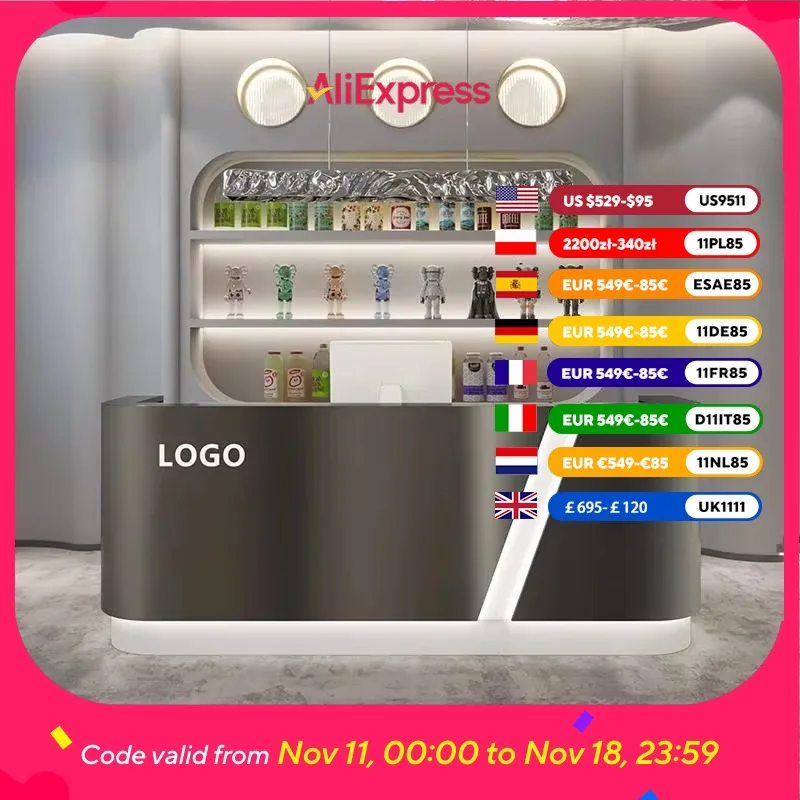 

Beauty Clinic Reception Desks Counter Aesthetics Luxury Computer Reception Desk Modern Business Mostradores Recepcion Furniture