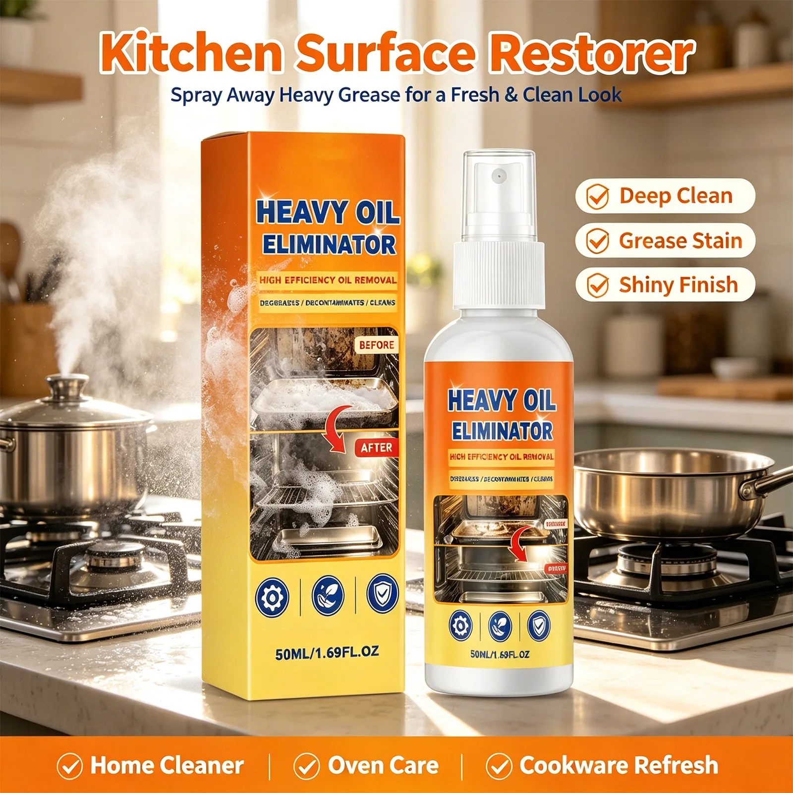 Grease For Heavy Equipment - Semprotan Pembersih Lemak Dapur Penghilang Minyak