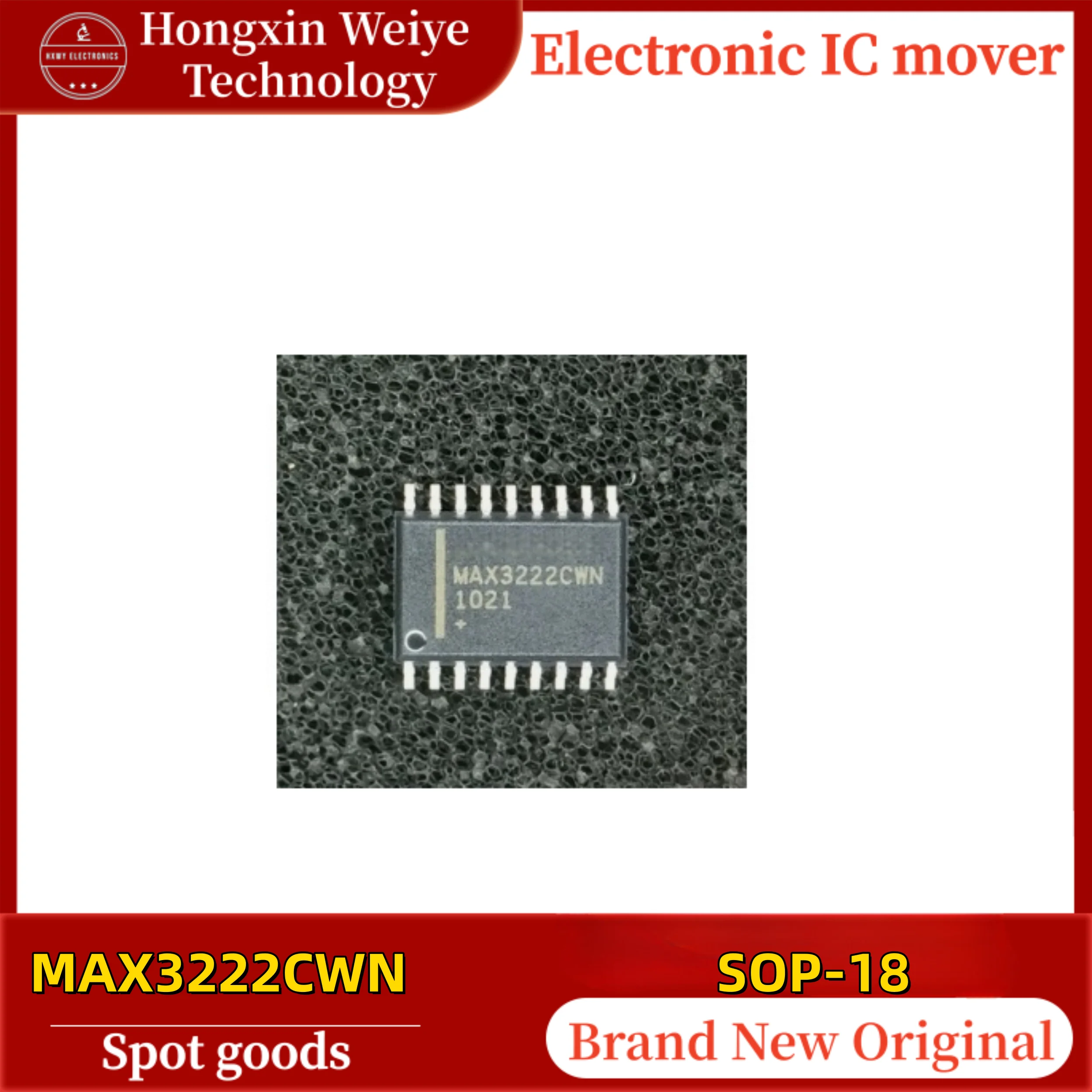 (5/10 pieces) MAX3222CWN MAX3222 SOP-18 RS-232/RS-485 Transceiver IC Chip Original Brand New In Stock Fast Shipping