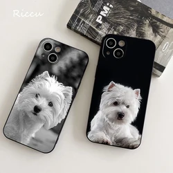 West Highland Terrier Westie Phone Case for Iphone 14 11 12 Pro 8 7 14 Plus X Pro MAX 13 MINI XR XS SE 2020 Soft Phone Covers