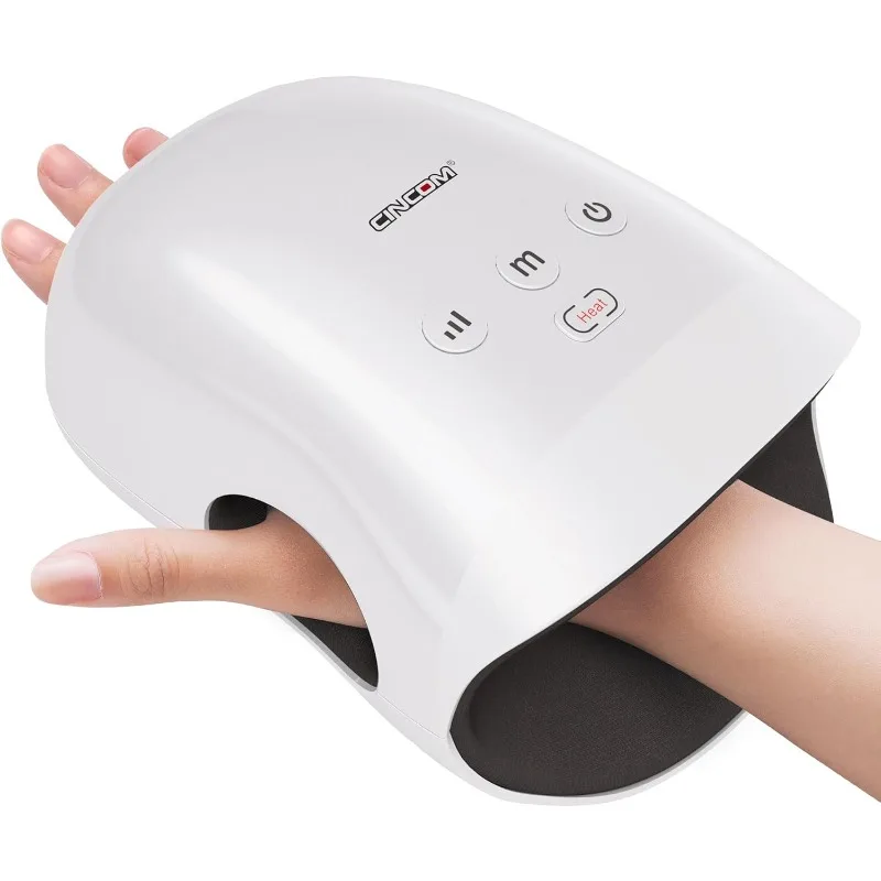 Hand Massager - Cordless Hand Massager with Heat and Compression for Arthritis and Carpal Tunnel(FSA or HSA Eligible) (White)