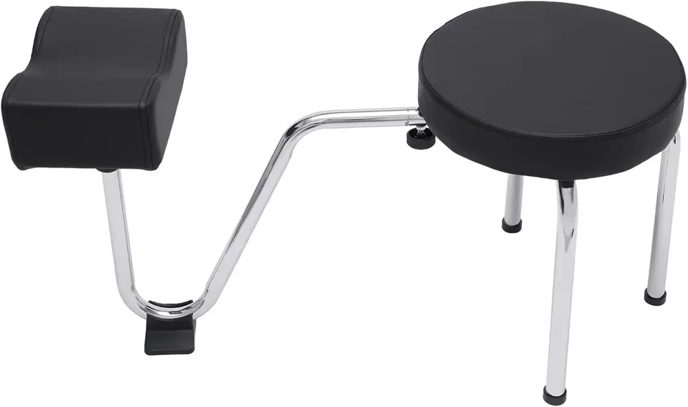 Foot stool chair, Nail Tech Spa Salon studio equipment, adjustable leg stool PVC pad pedicure footstool bracket