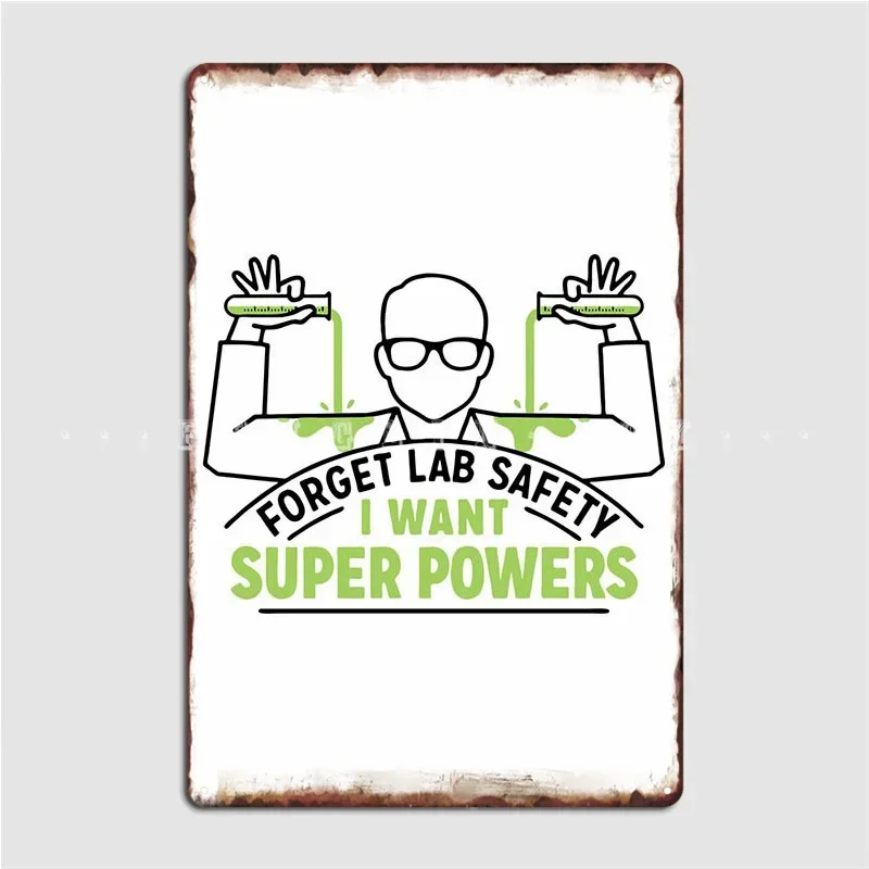 Forget Lab Safety Metal Plaque Poster Wall Decor Design Club Bar Cinema Garage Tin Sign Posters