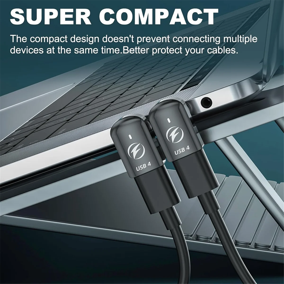 Adattatore magnetico USB C da 2 pezzi da 240 W, adattatore magnetico USB C da 24 pin, dati di ricarica rapida da 40 Gbps per Thunderbolt 3/4, MacBook Pro