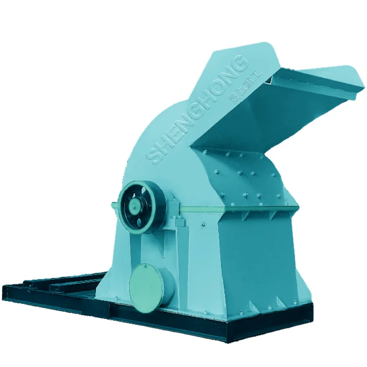 Mobile Engine Wood Crusher Small Waste Wood Sawdust Machine High Capacity Log Shredder Shenghong Brand