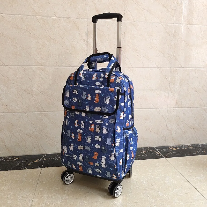 Universal wheel, pull rod, backpack, folding bag, long and short distance travel bag, waterproof pull rod bag, mounting case