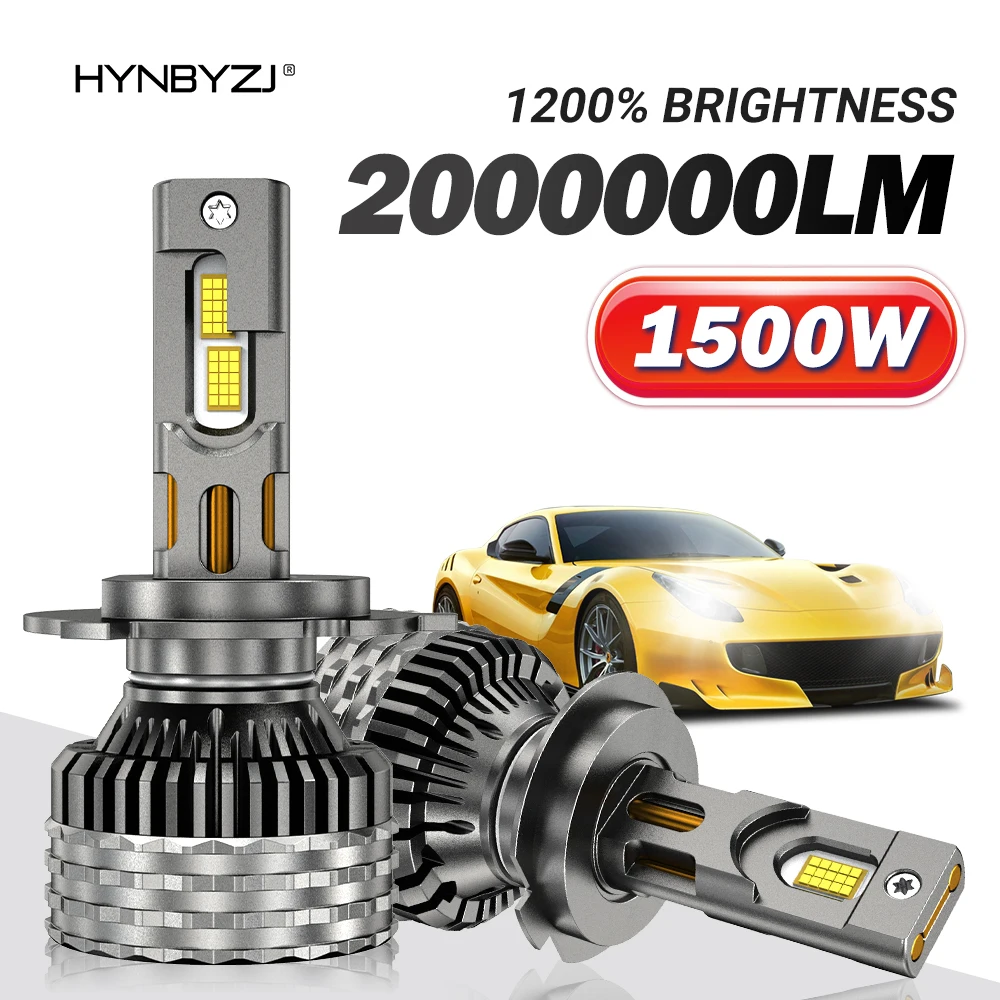 

HYNBYZJ H4 LED Headlights 6000K H11 LED CANBUS H17 H1 H3 9005 HB3 9006 HB4 9007 9008 9012 2000000LM High Power Car Headlamp Buld