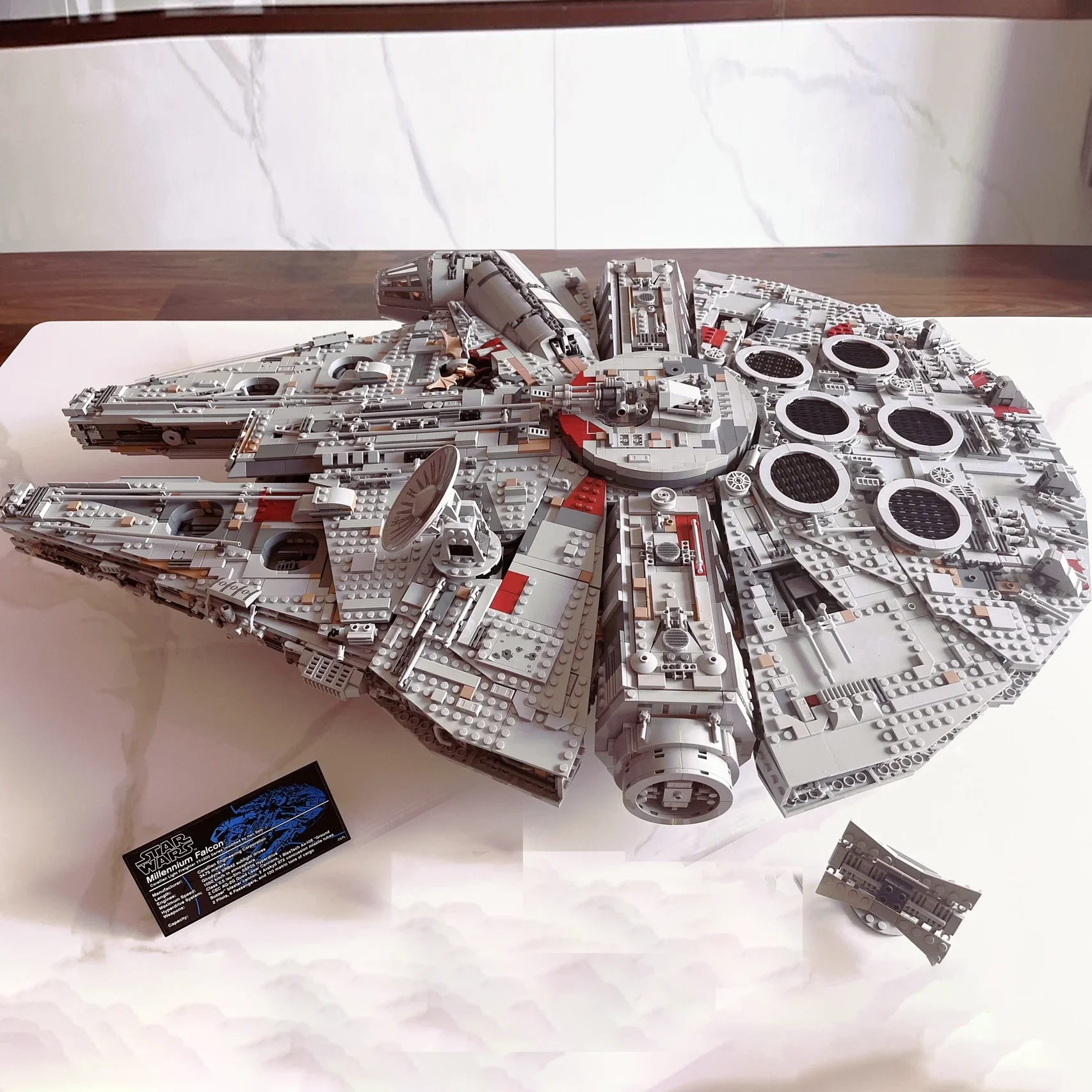 MOC-Star Plan Building Blocks para Crianças, Millennium Falcon, Navio Destruidor, Modelo de Puzzle, Movie Game, Dirigível, Brinquedos Presente, 7541PCs