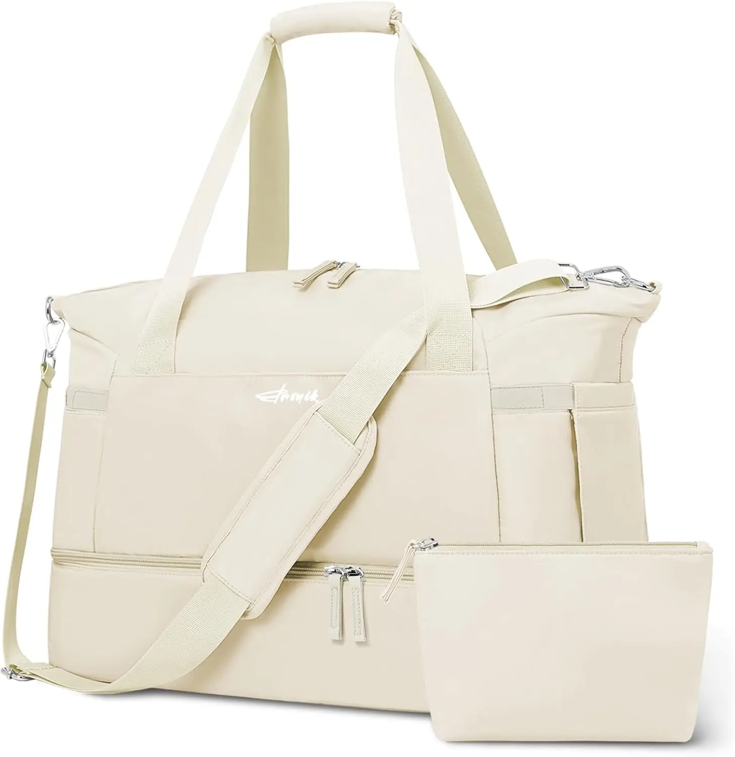 Women Gym Bag With Shoes Compartment And Wet Pocket Weekender Duffel - Image 1