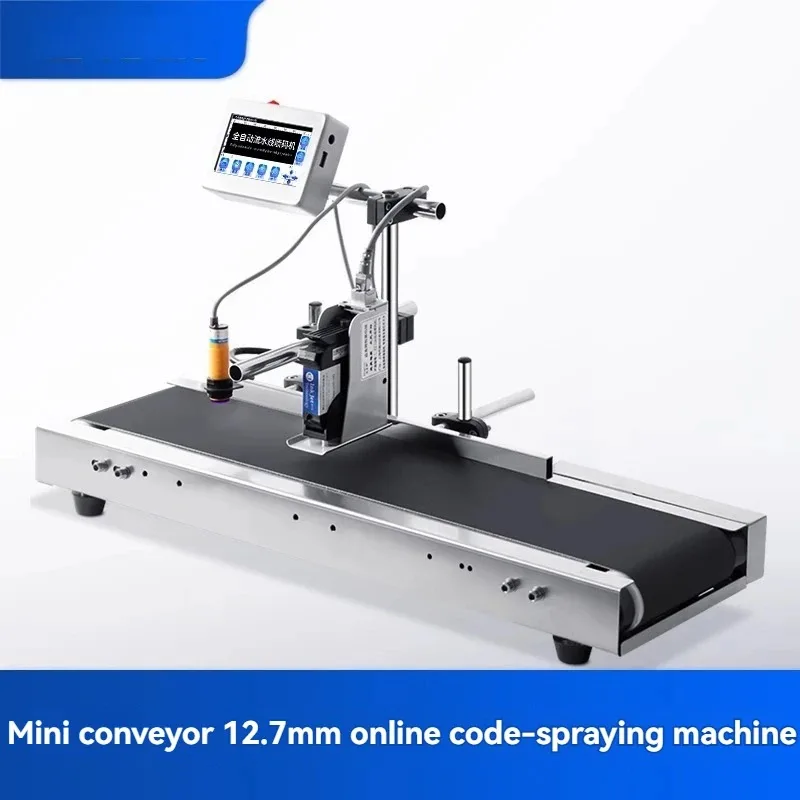 Automatic Online Coding Machine, Production Date, QR Code Label, Bottle Cap Coding Machine Laser Printer