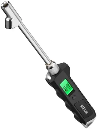 

AstroAI Heavy Duty Digital Tire Pressure Gauge 0-230 PSI – Backlit LCD & Flashlight, Stainless Steel, ANSI B40.7 Certified
