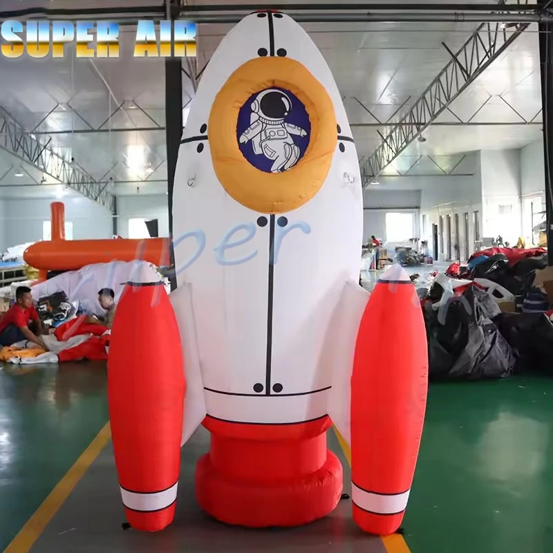 Popularny projekt gorąca sprzedaż ogromna nadmuchiwana rakieta z oświetleniem led na imprezy
