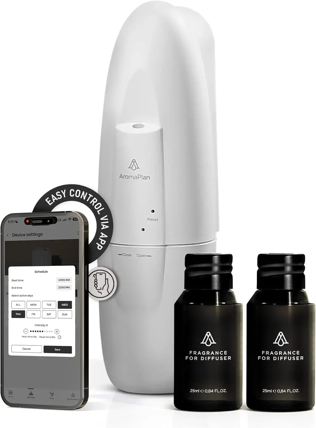 

Authentic 2025 Upgraded Plug in Waterless Diffuser (2 Fragrances Included) -Cold Air & Nanotechnology Diffusers