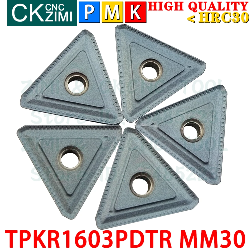 TPKR 1603 PDTR MM30 TPKR1603PDTR MM30 كربيد إدراج طحن إدراج أدوات تحول أدوات مخرطة معدنية باستخدام الحاسب الآلي أداة رأس طاحن TPKN TPKR 1603 TPKR1603 PDTR