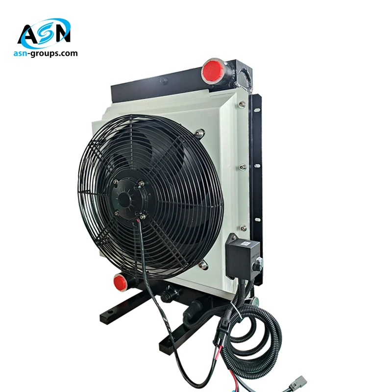 12V/24V Water-Cooled Aluminum Hydraulic Oil Cooler Standard Cooling Component for Marine Vessel and Construction Machinery