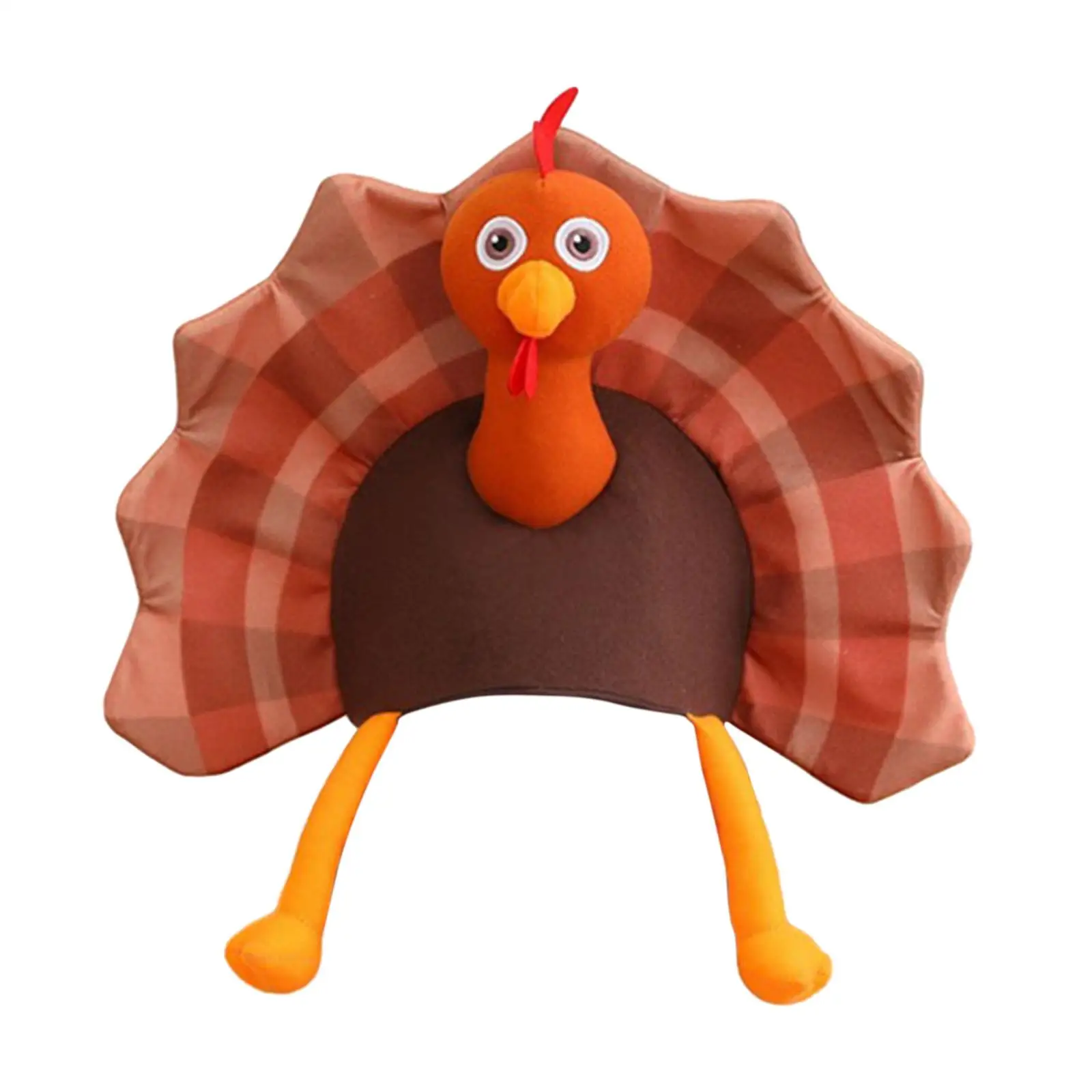 Funny Turkey Hat Cap Headwear for Stage Performance Night Event Thanksgiving