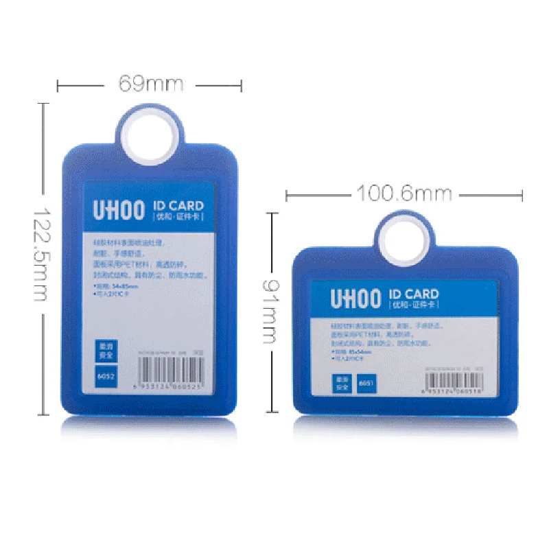 Soft Anti Fall Work ID Badge Clip Neck Rope Lanyard Standard Silicone Card Bag Transparent Cardholder For ID Card Student Card