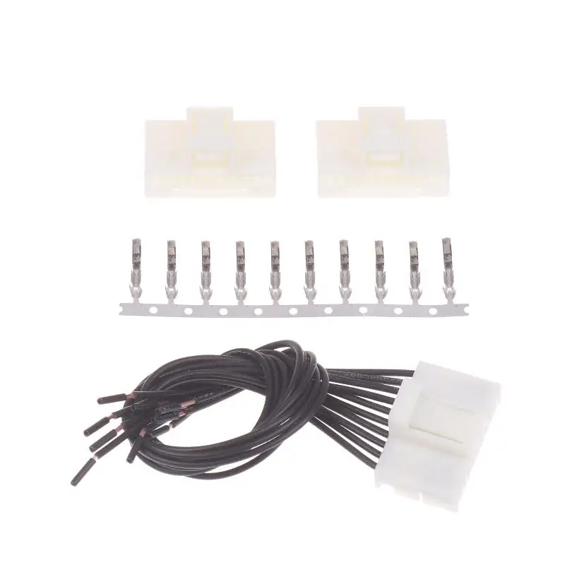 1452349-1 10 Holes Automotive Electrical Wire Connectors Housing, Wire Harness,Terminals MQS Series Wire-to-wire Connectors