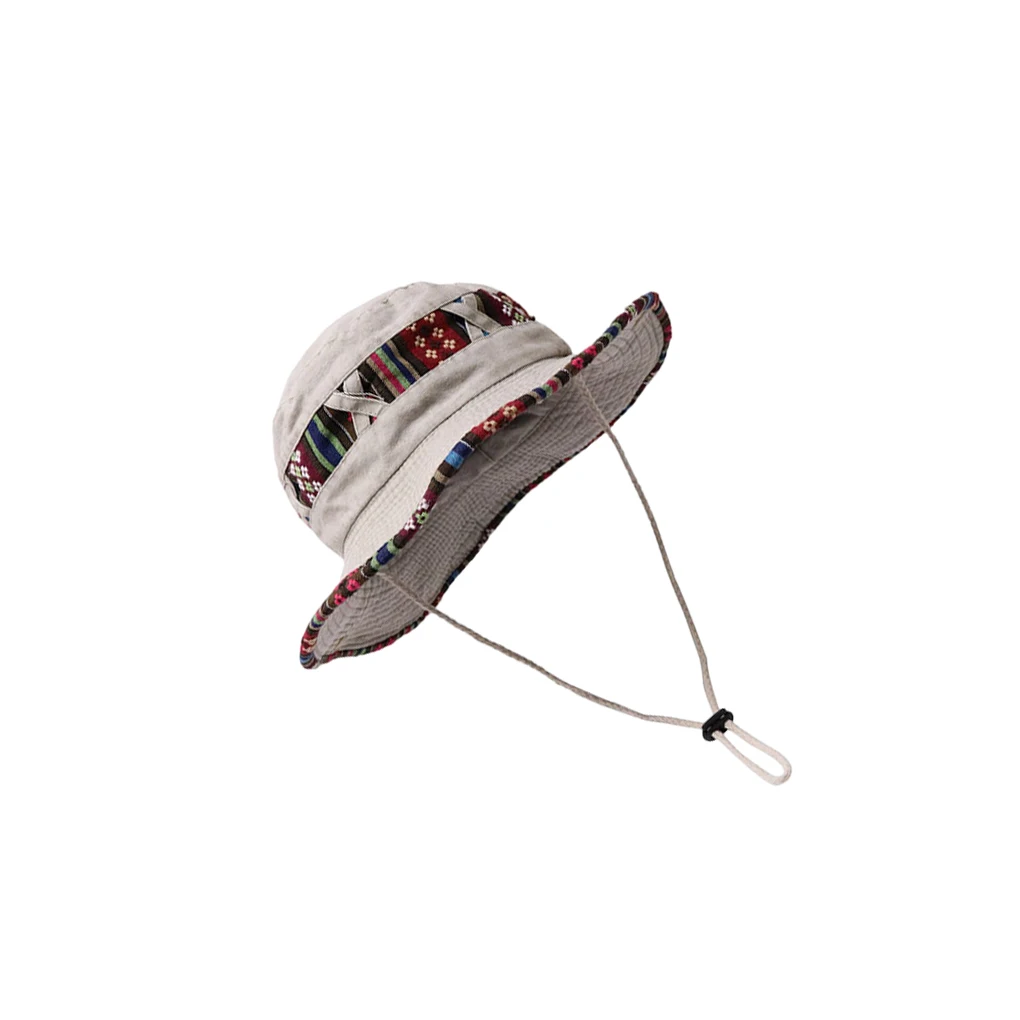 Polyester Fishing Hat Vintage Replacement Dome Windproof Drawstring Outdoor Easy Matching Cap Headgear Accessories