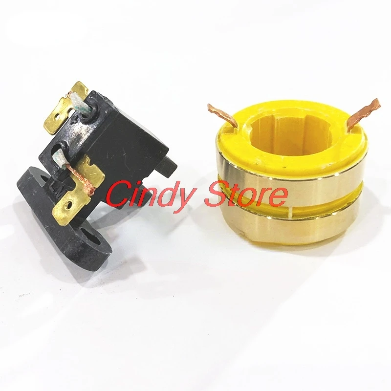 

Generator Collector Ring Slip ring conductive ring carbon brush assembly for gasoline generator Wiring equipment accessories